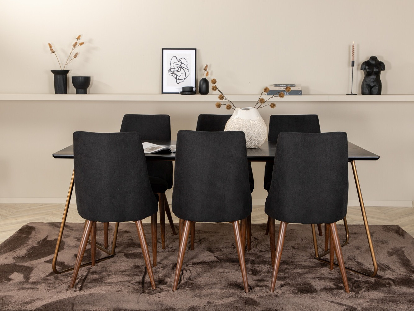 Conjunto de mesas y sillas para comedor Dallas 2728