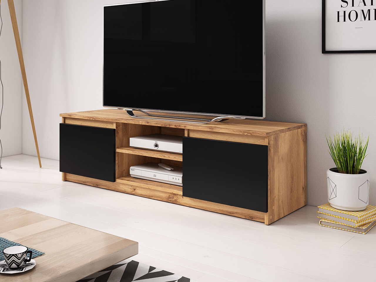 Mueble TV Sarasota 139 (Roble wotan + Grafito)