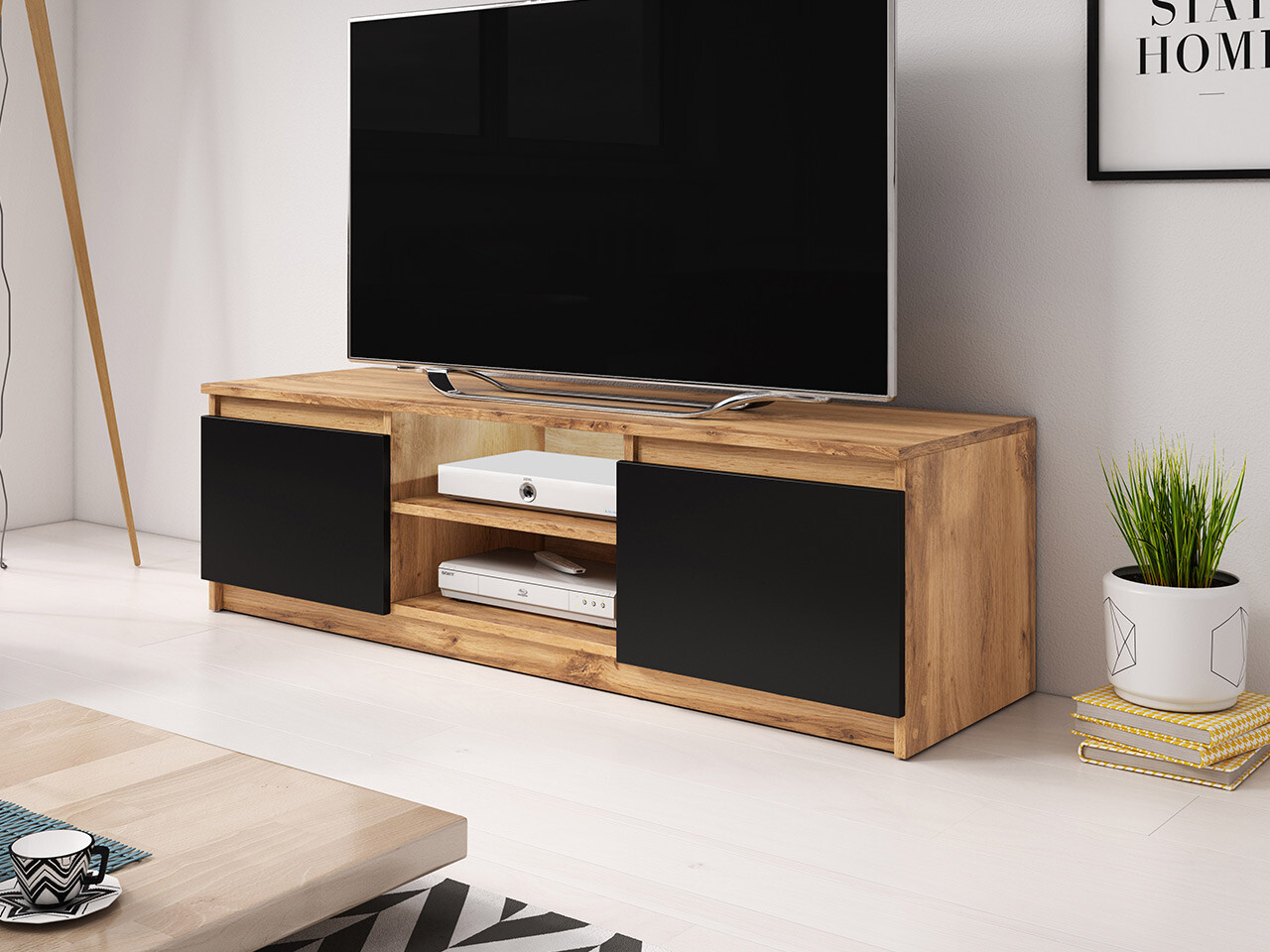 Mueble TV Sarasota 139 (Roble wotan + Grafito)