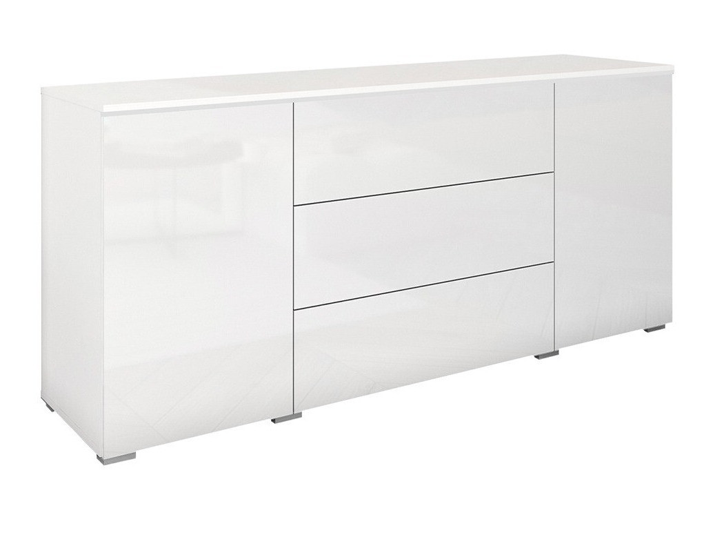 Cómoda Mirfivo 102 (Blanco + Blanco brillante)