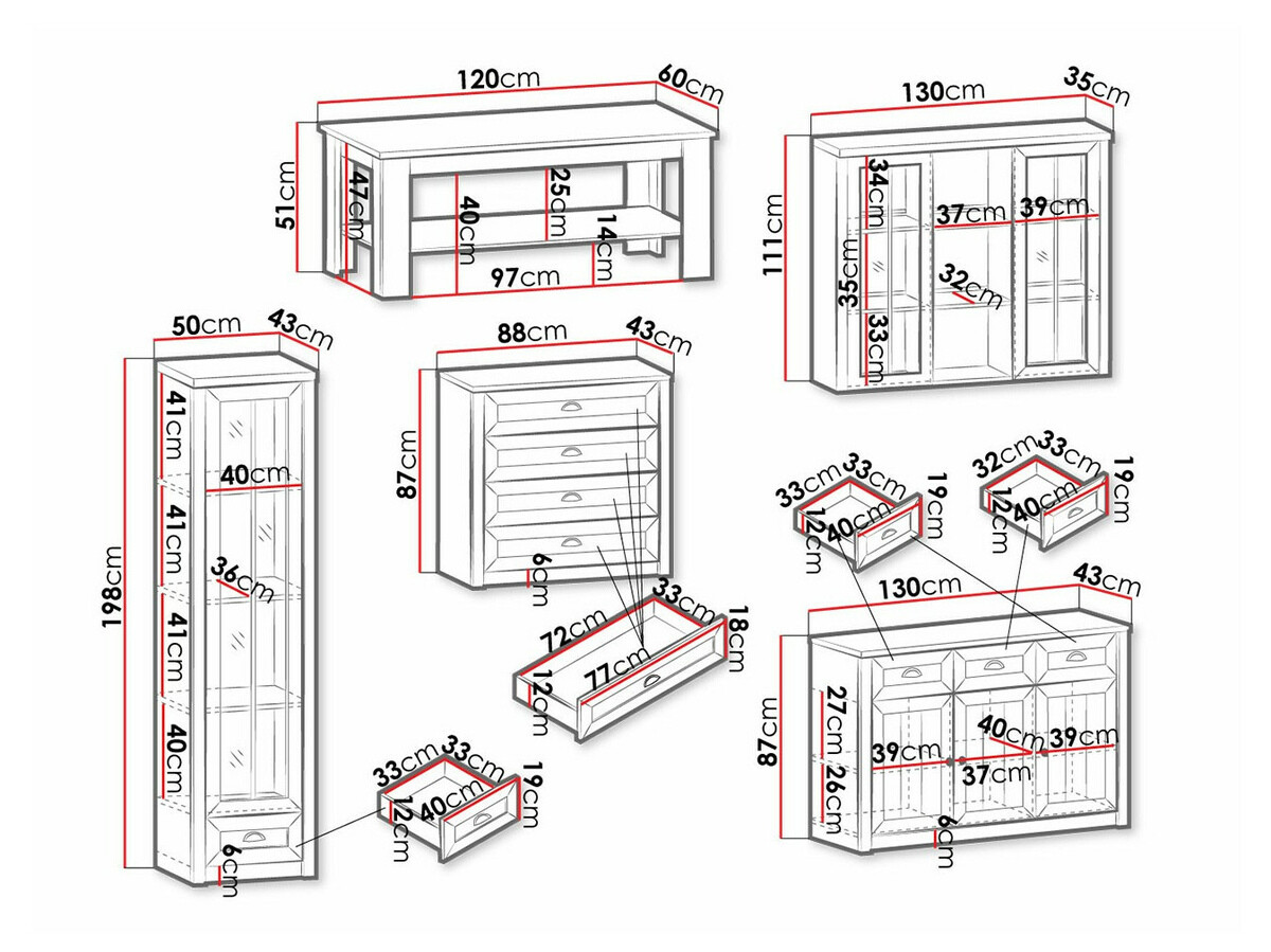 Conjunto de salón Ferdore 162