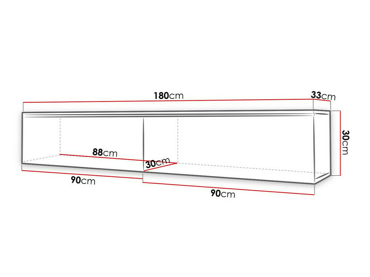 Mueble TV Sarasota 121 (Bodega + Blanco brillante)