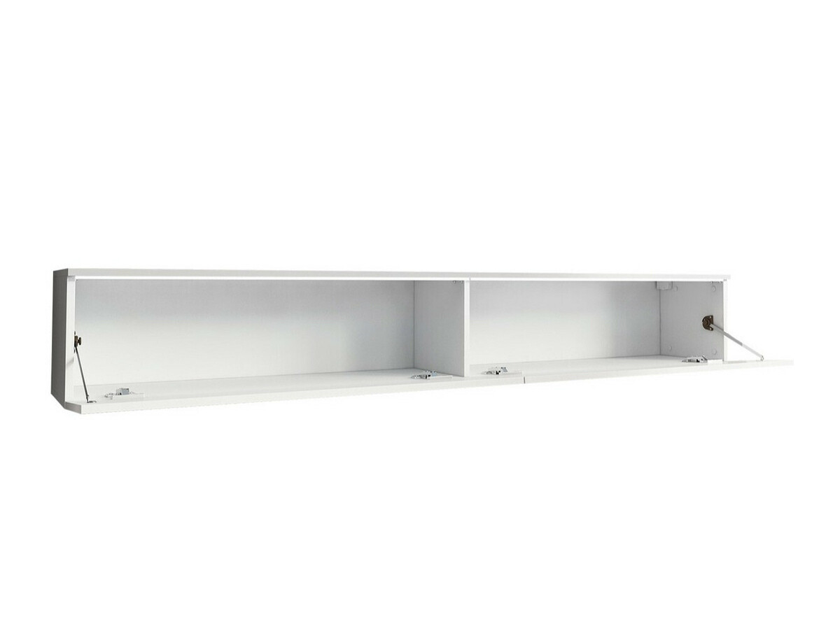 Mueble TV Sarasota 121 (Hormigón + Blanco brillante)