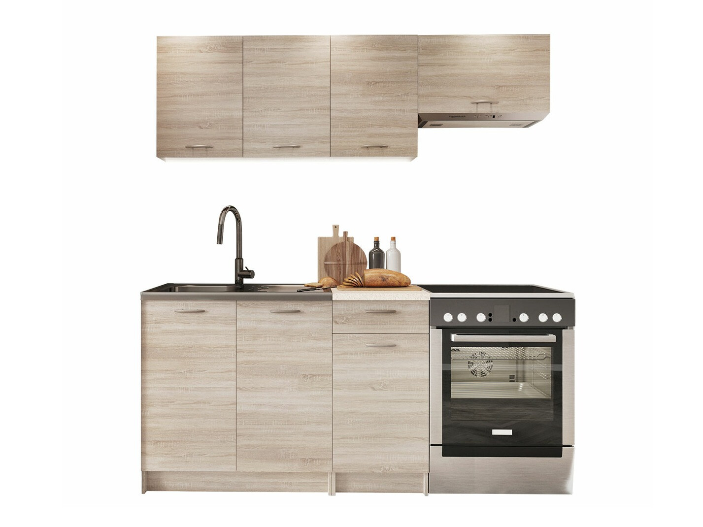 Conjunto de cocina Ota (Roble Sonoma + Beige)
