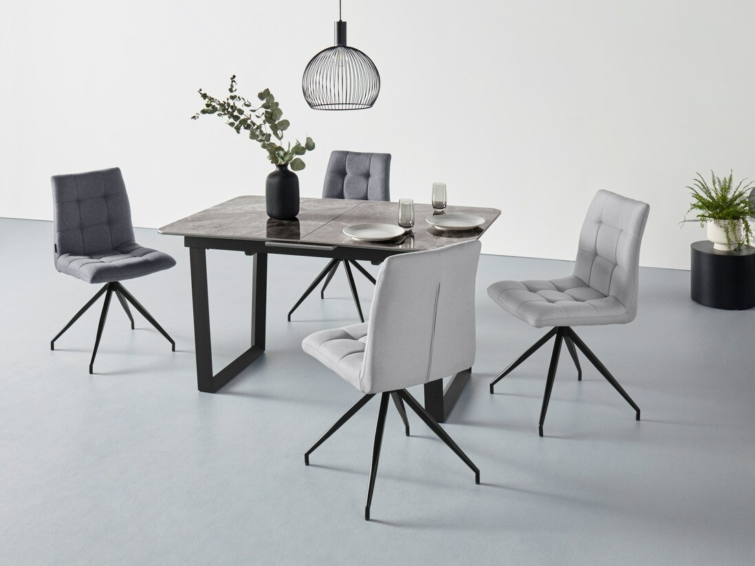 Conjunto de sillas Denton 794 (Negro + Antracita)