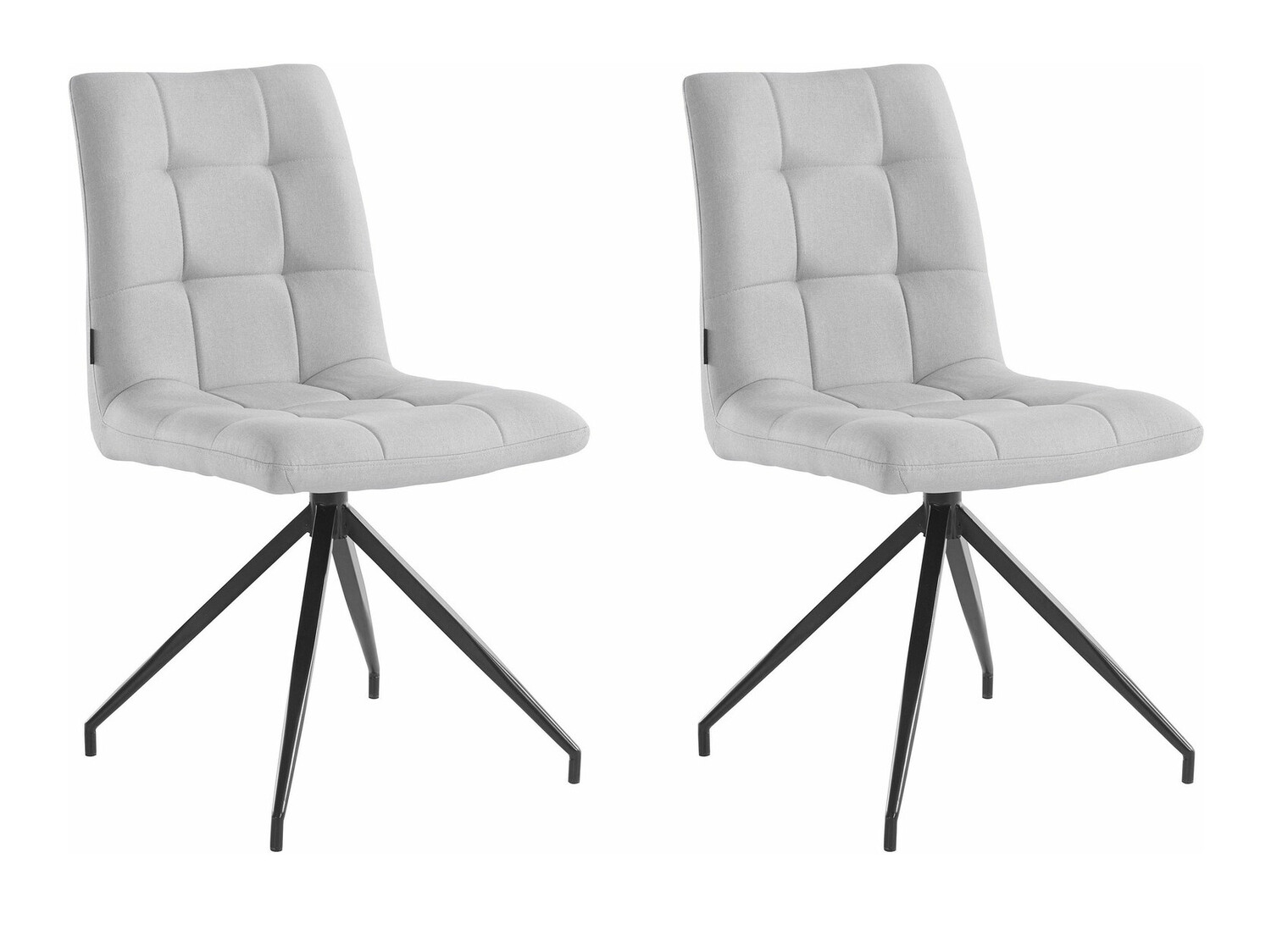 Conjunto de sillas Denton 794 (Negro + Gris)
