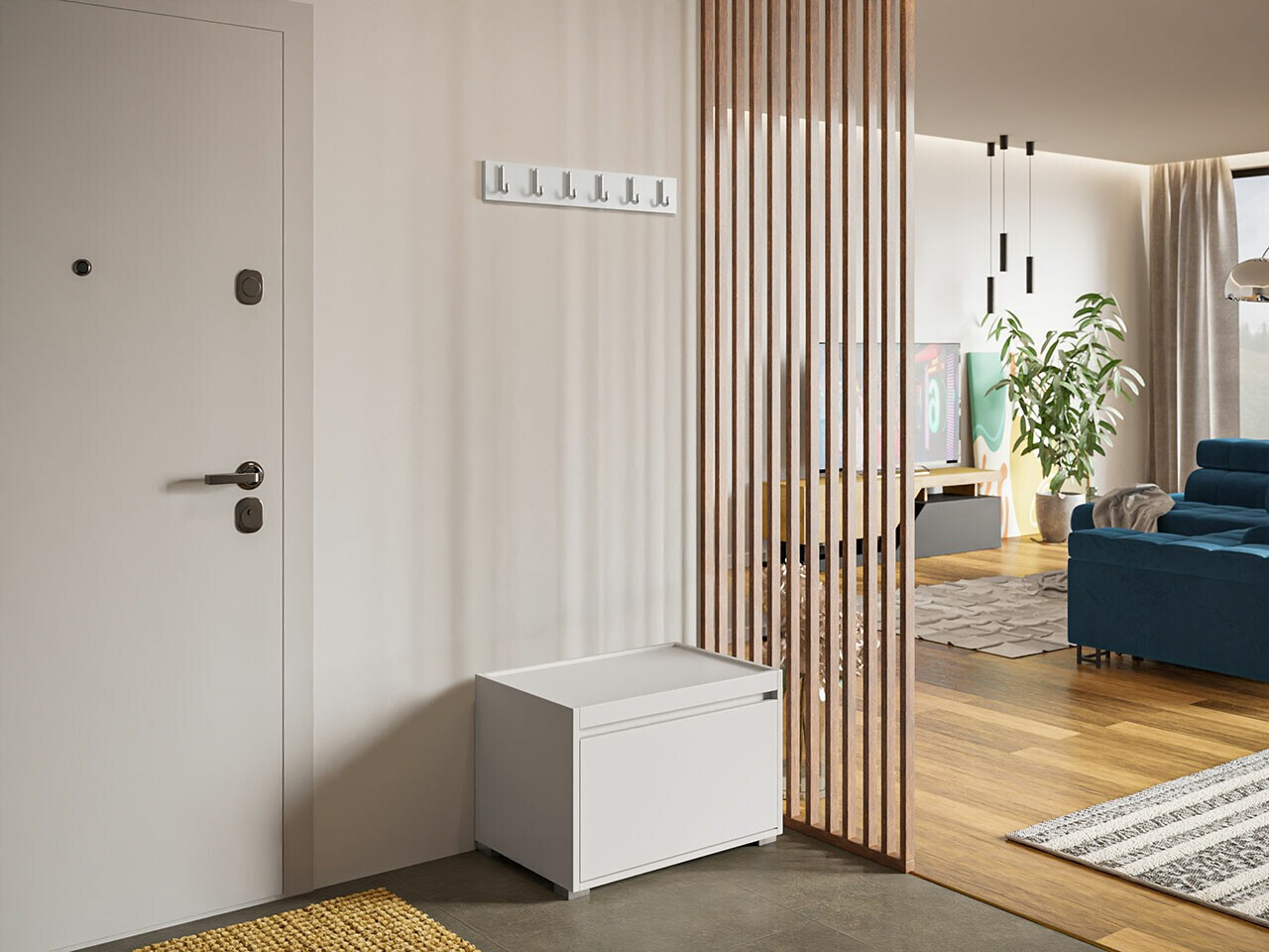 Conjunto para recibidor Comfivo Pinus II