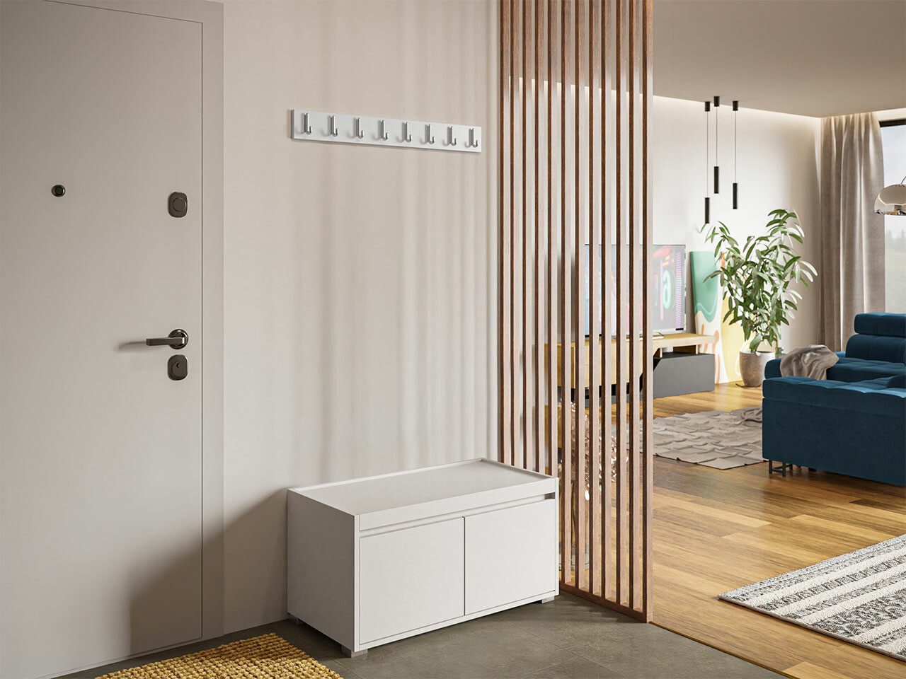 Conjunto para recibidor Comfivo Pinus III