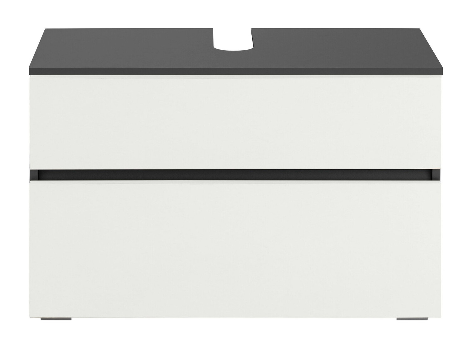 Armario de baño de pie para lavabo Soncamu 109 (Blanco + Antracita)
