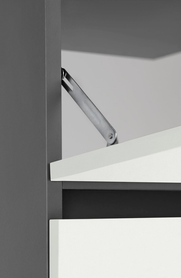 Armario de baño de pie para lavabo Soncamu 109 (Blanco + Antracita)