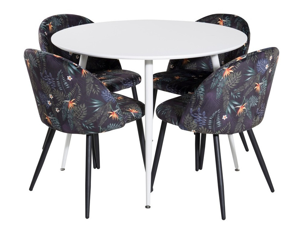 Conjunto de comedor Dallas 4611 (Blanco)