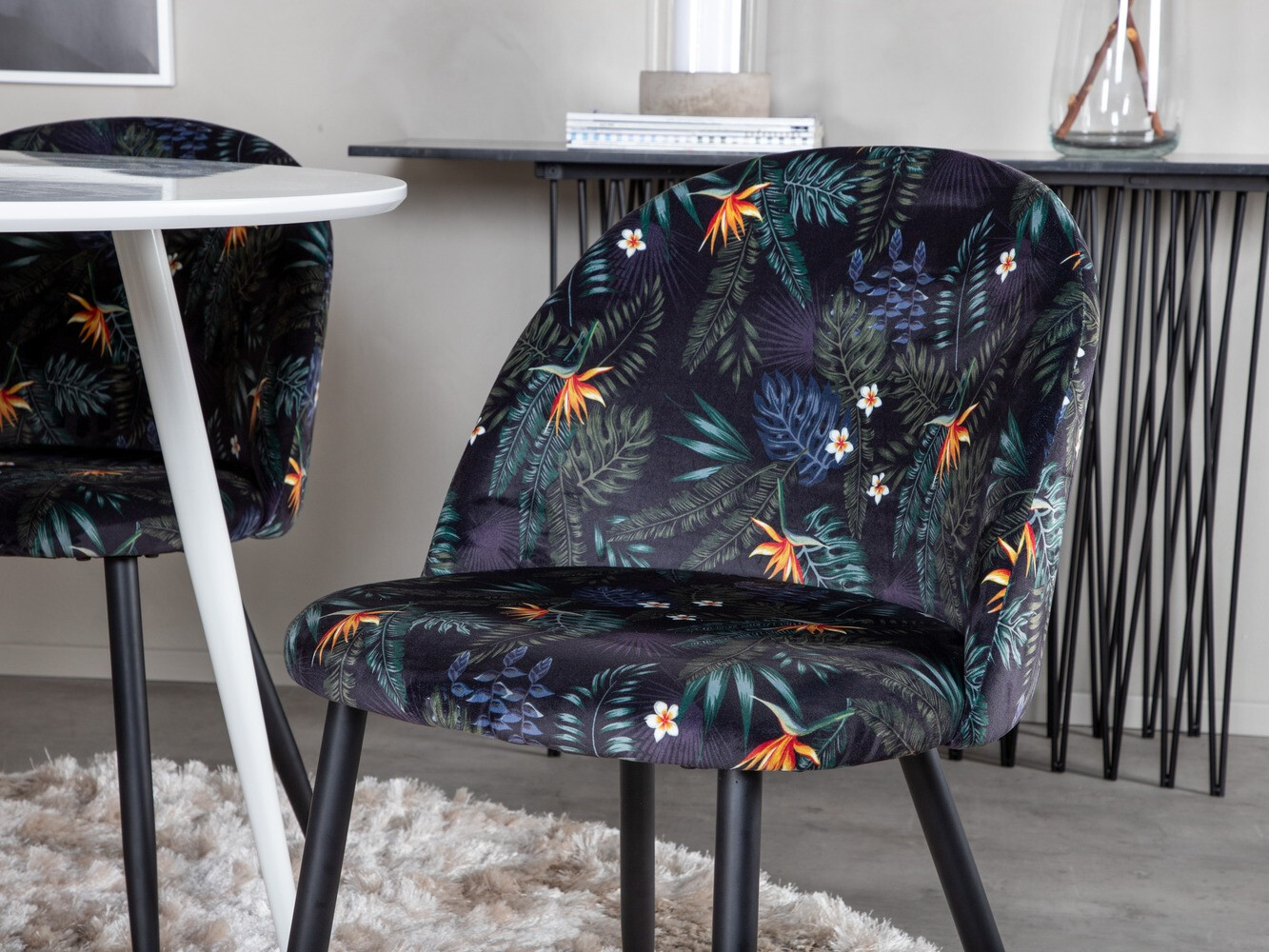 Conjunto de mesas y sillas para comedor Dallas 4611 (Blanco)