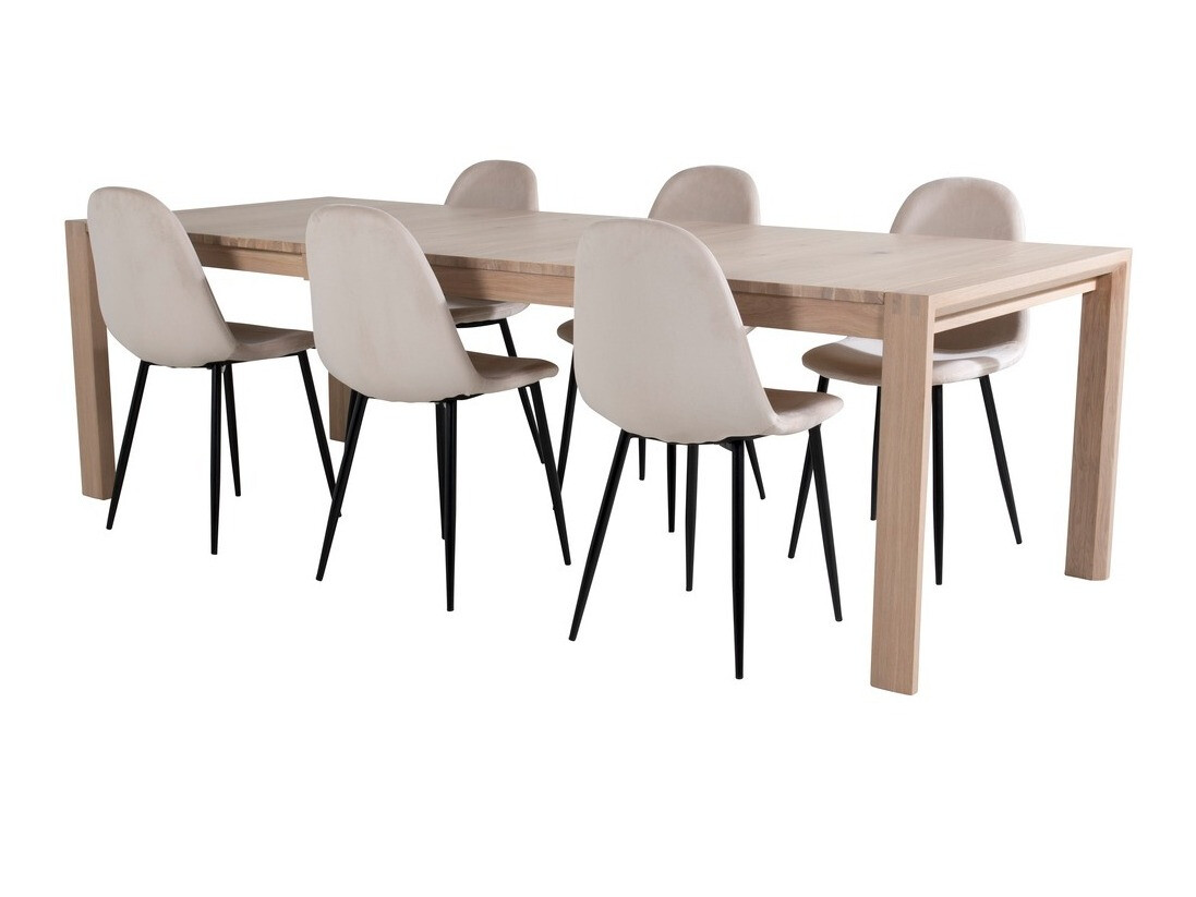 Conjunto de mesas y sillas para comedor Dallas 1632 (Roble)
