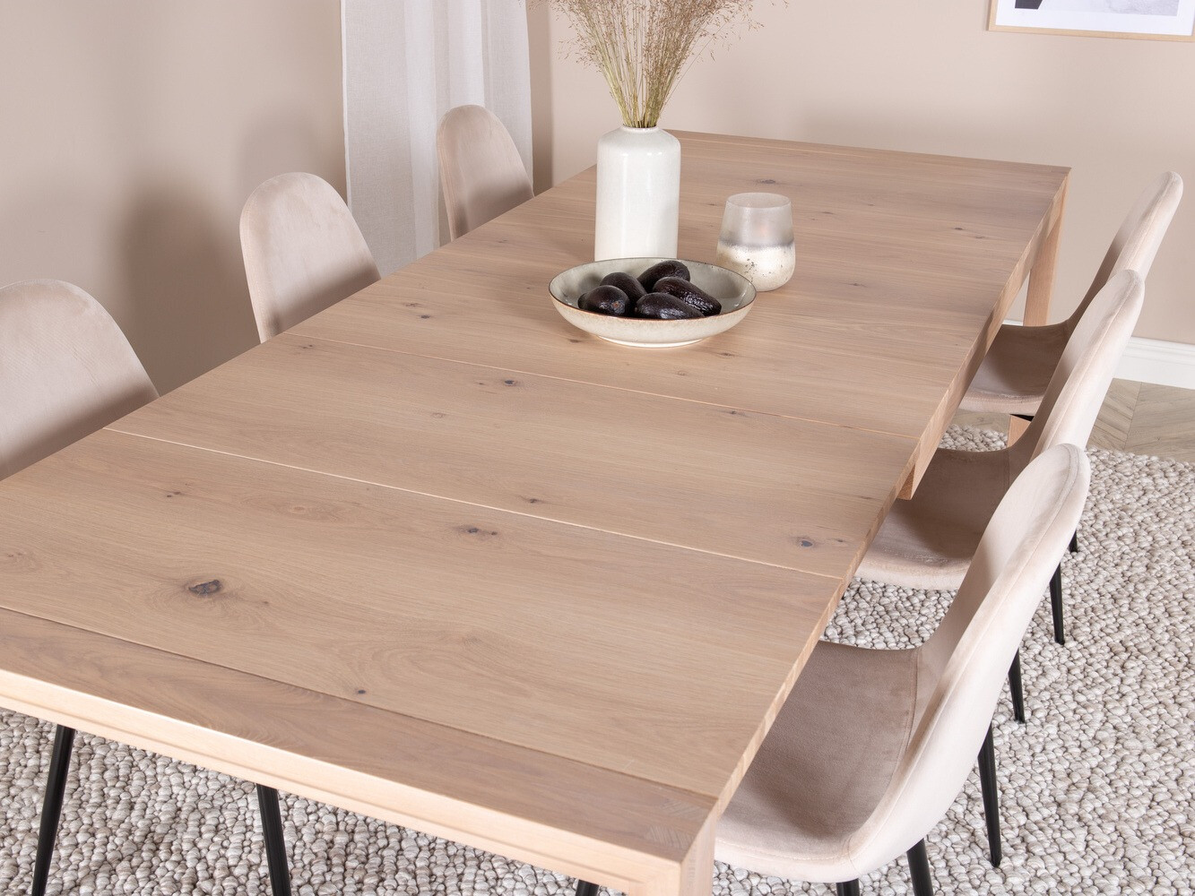 Conjunto de mesas y sillas para comedor Dallas 1632 (Roble)
