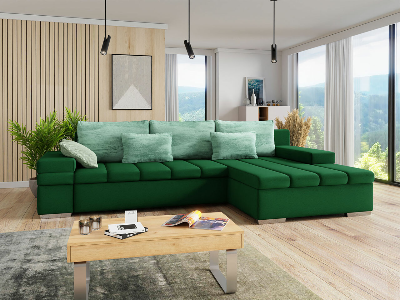 Sofá rinconero Comfivo 169 (Otusso 11 + Sorriso 08 + Modello 03)