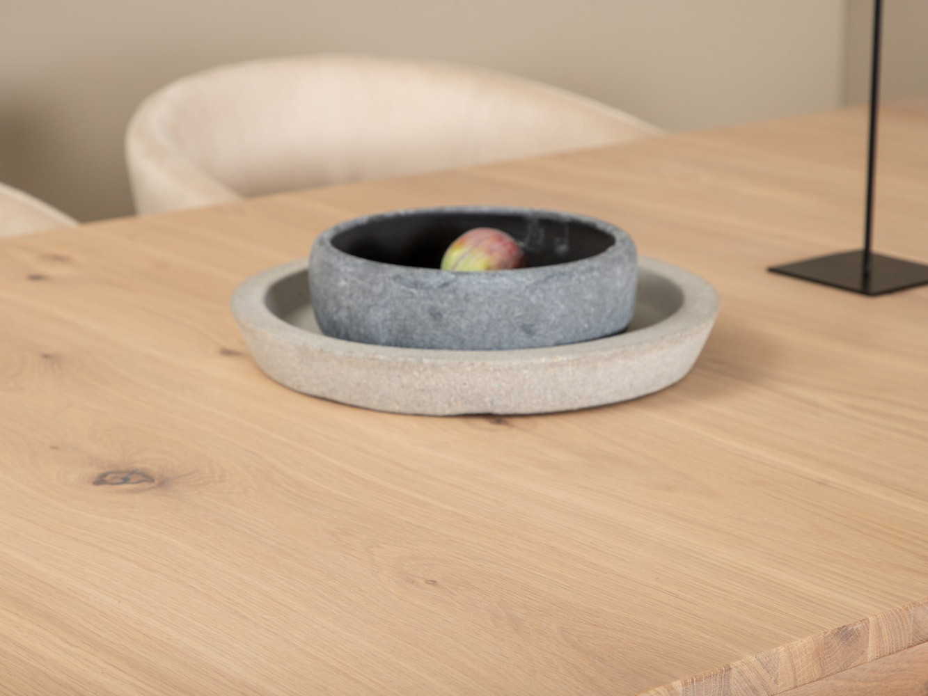 Conjunto de mesas y sillas para comedor Dallas 2955 (Beige + Negro)
