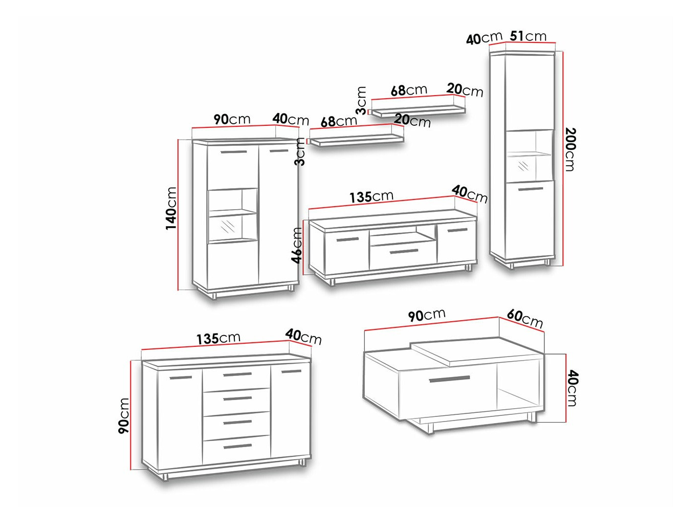 Conjunto de salón Morlira 115