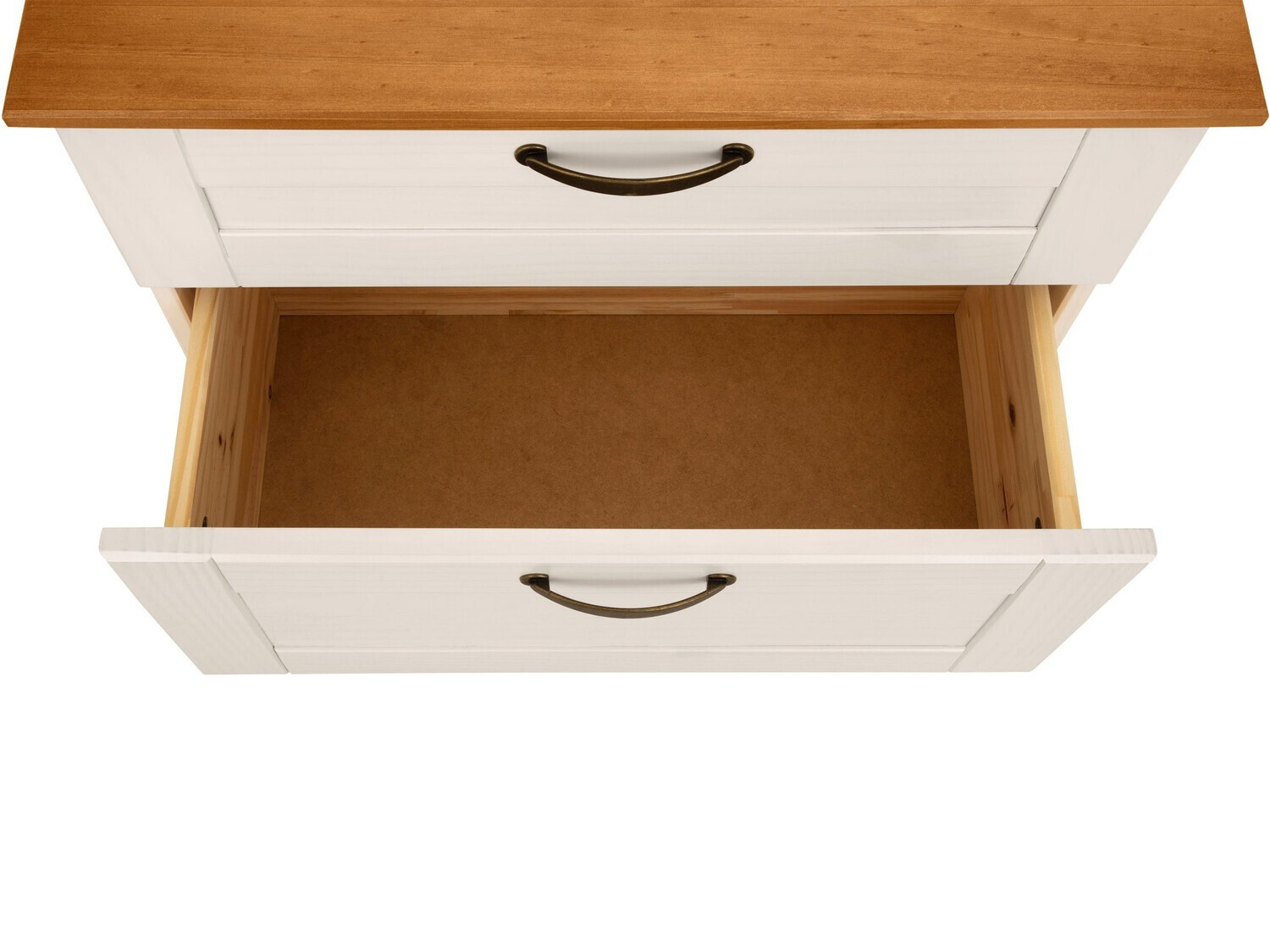 Armario de baño de pie para lavabo Ophlevu 102 (Blanco + Miel de roble)