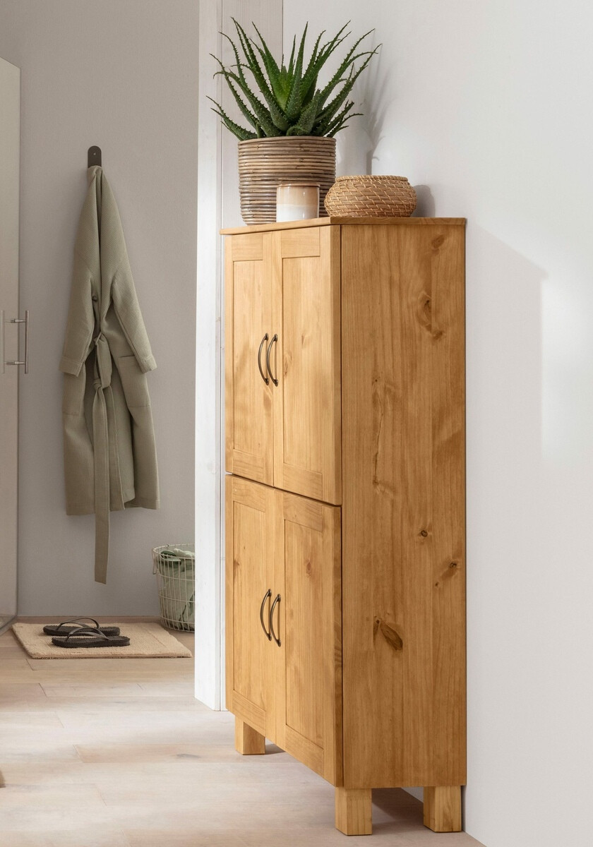 Armario de pie para baño Ophlevu 105 (Pino)