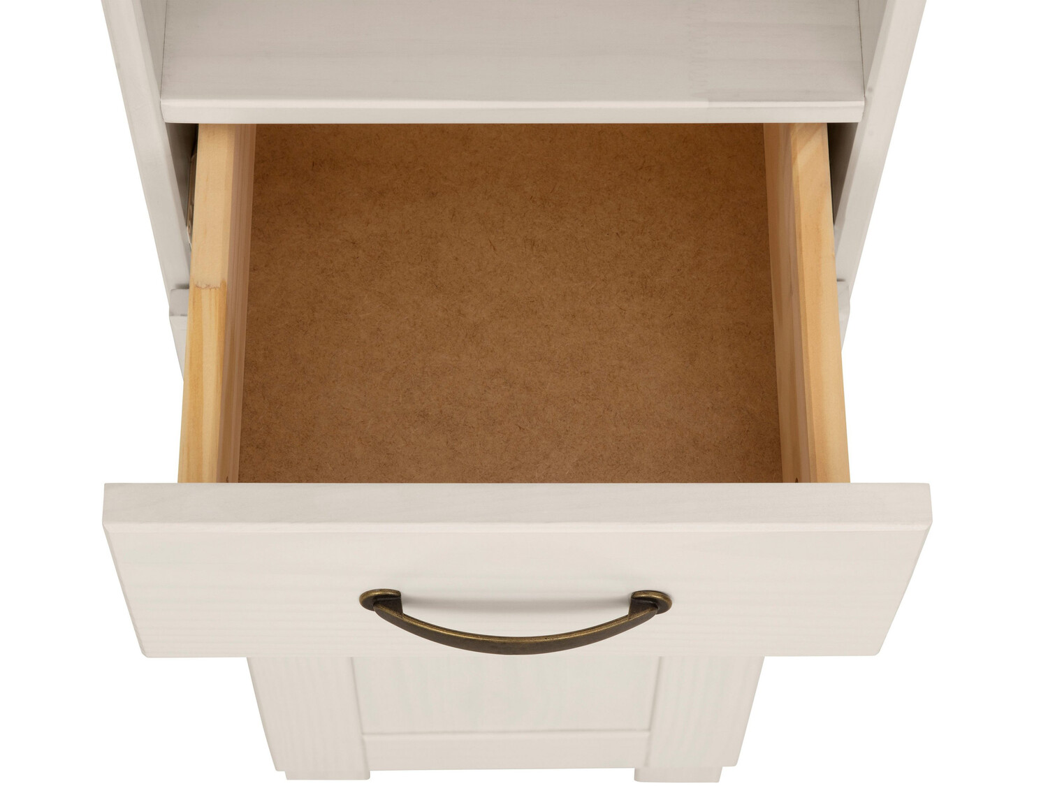 Armario de baño de pie Ophlevu 106 (Blanco + Miel de roble)