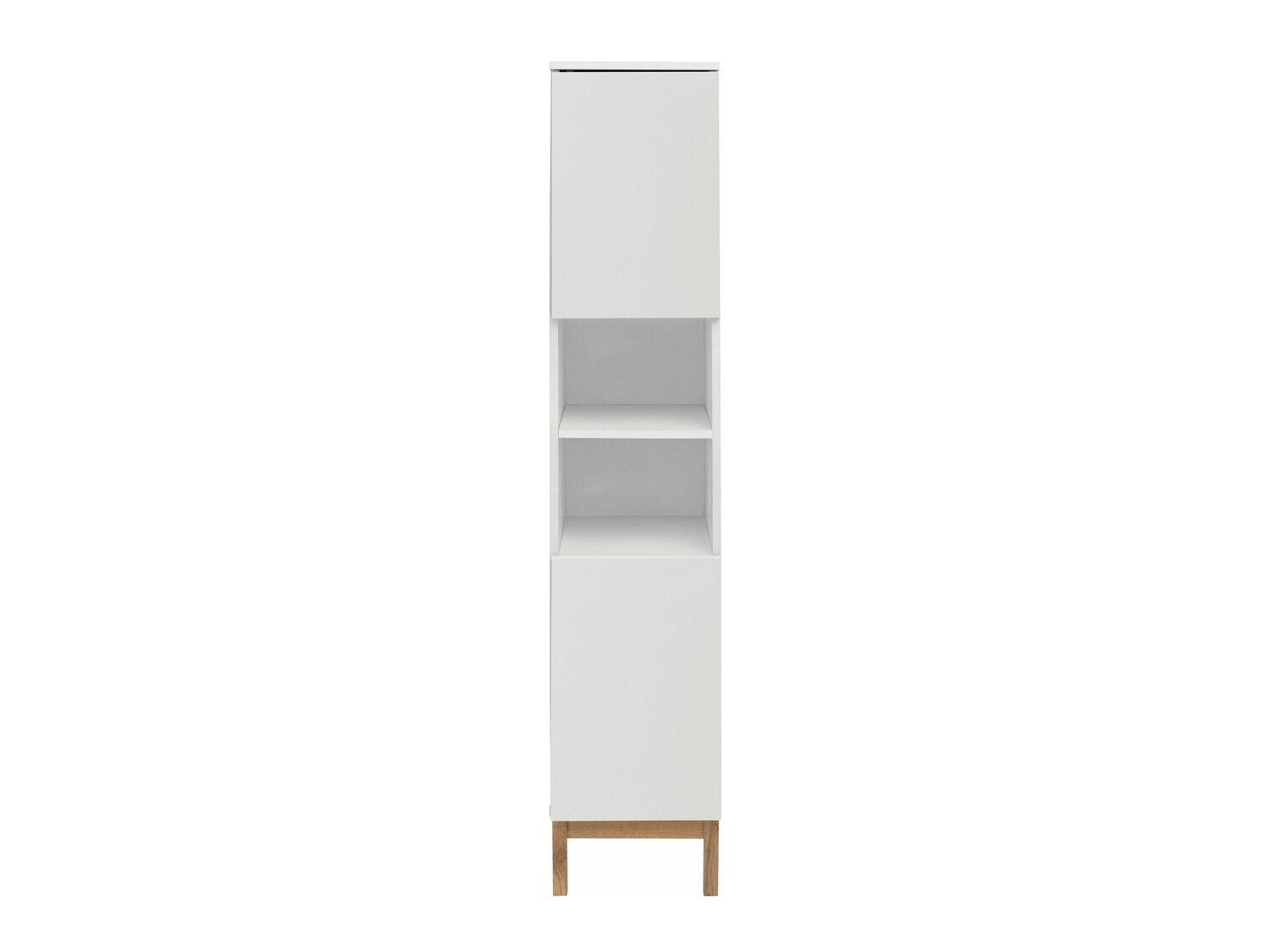 Armario de baño de pie Tolcami 100 (Blanco + Roble)