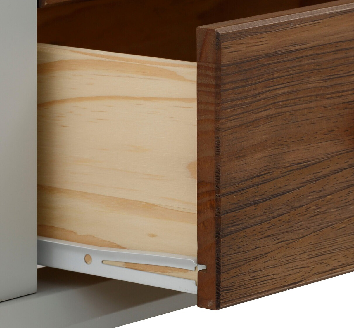 Cómoda Tivmeri 100 (Gris + Marrón)