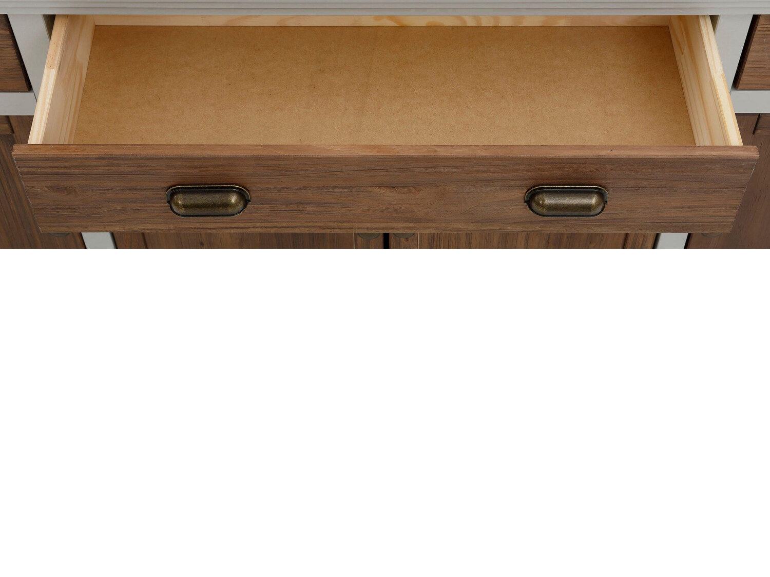 Cómoda Tivmeri 102 (Gris + Marrón)