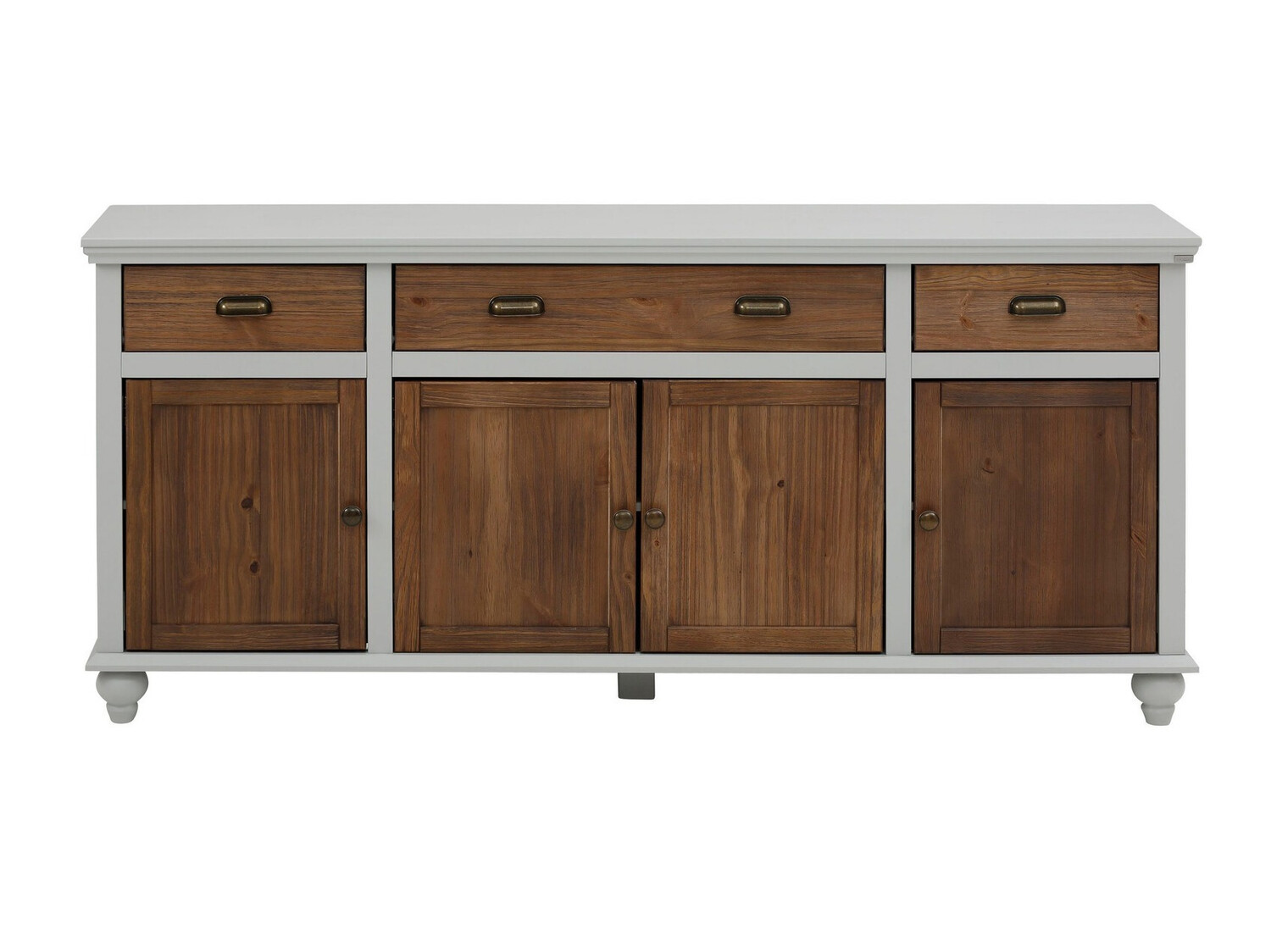 Cómoda Tivmeri 102 (Gris + Marrón)