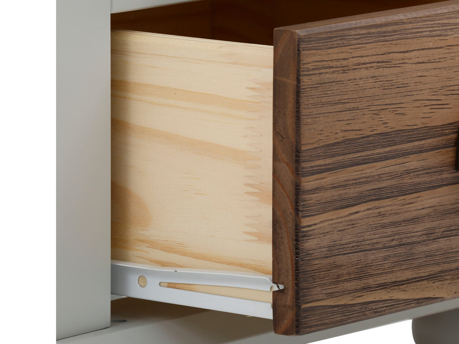 Mesilla de noche Tivmeri 101 (Gris + Marrón)