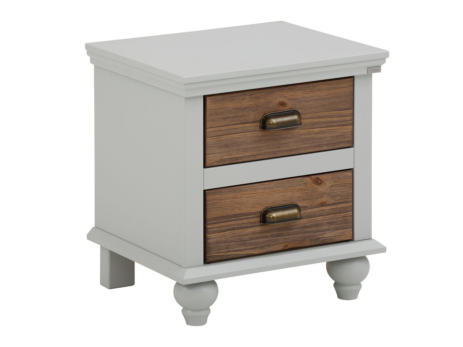 Mesilla de noche Tivmeri 101 (Gris + Marrón)