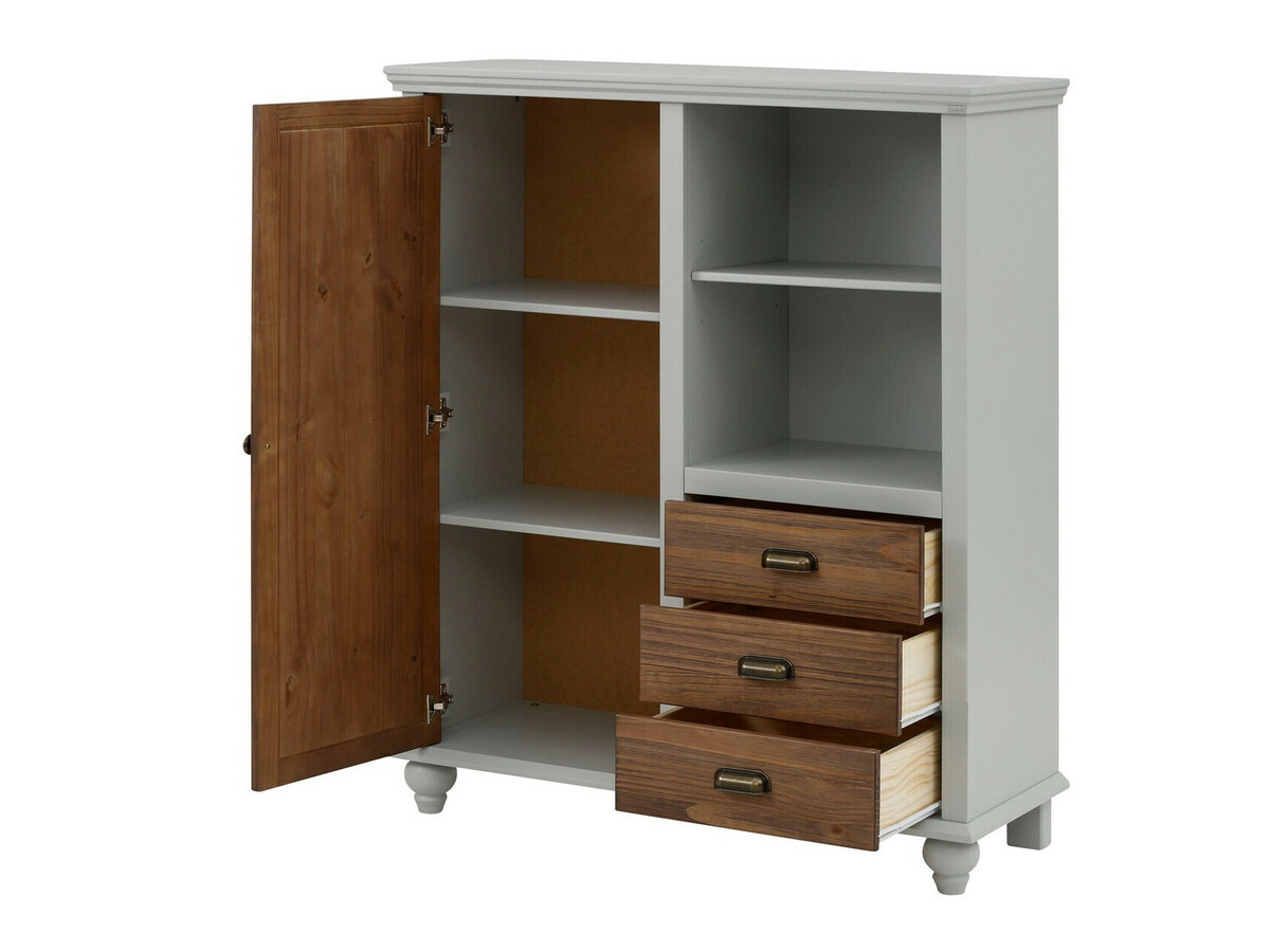 Conjunto de salón Tivmeri 104 (Gris + Marrón)