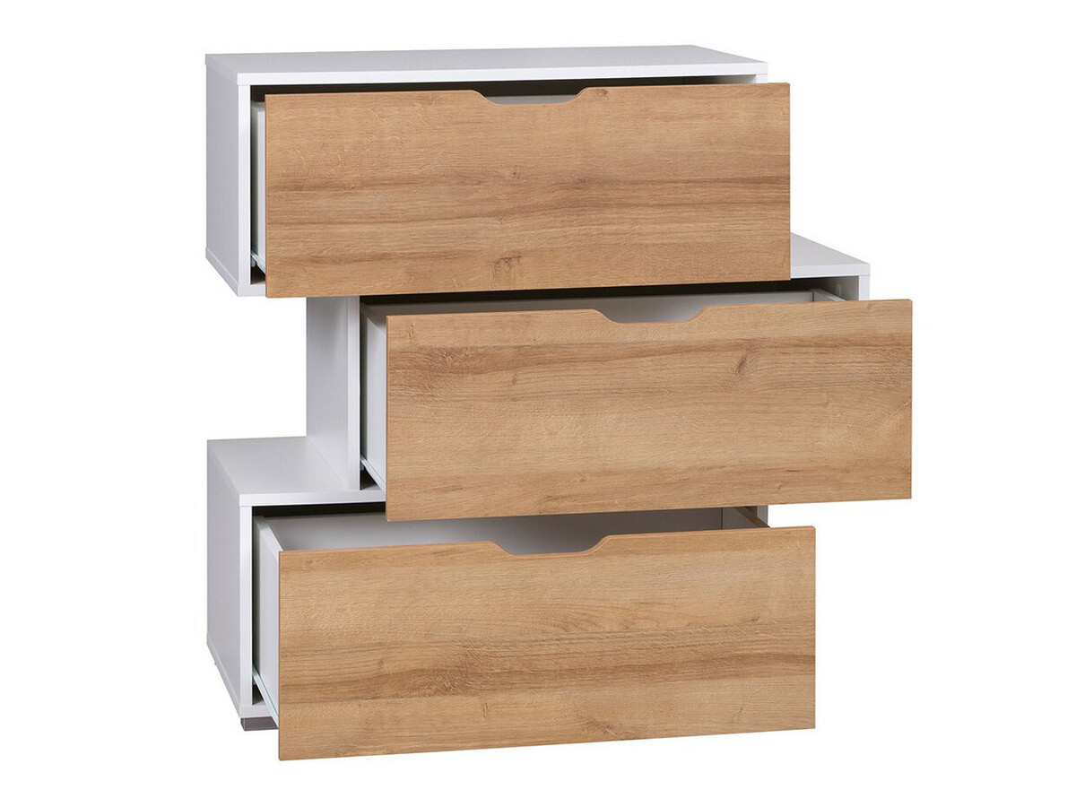 Conjunto de salón Providence H119 (Blanco + Grafito + Roble Artisan)