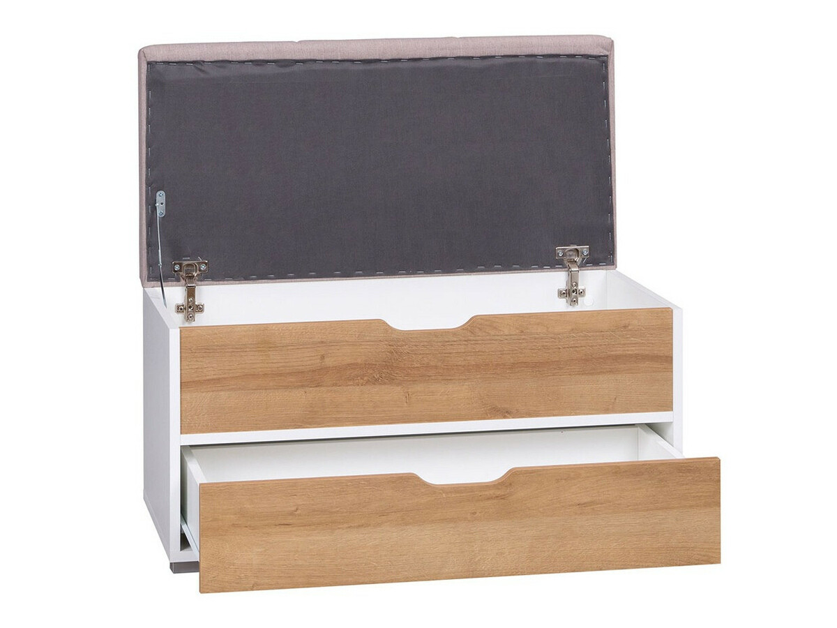 Juego de muebles Providence H121 (Blanco + Grafito + Roble Artisan)