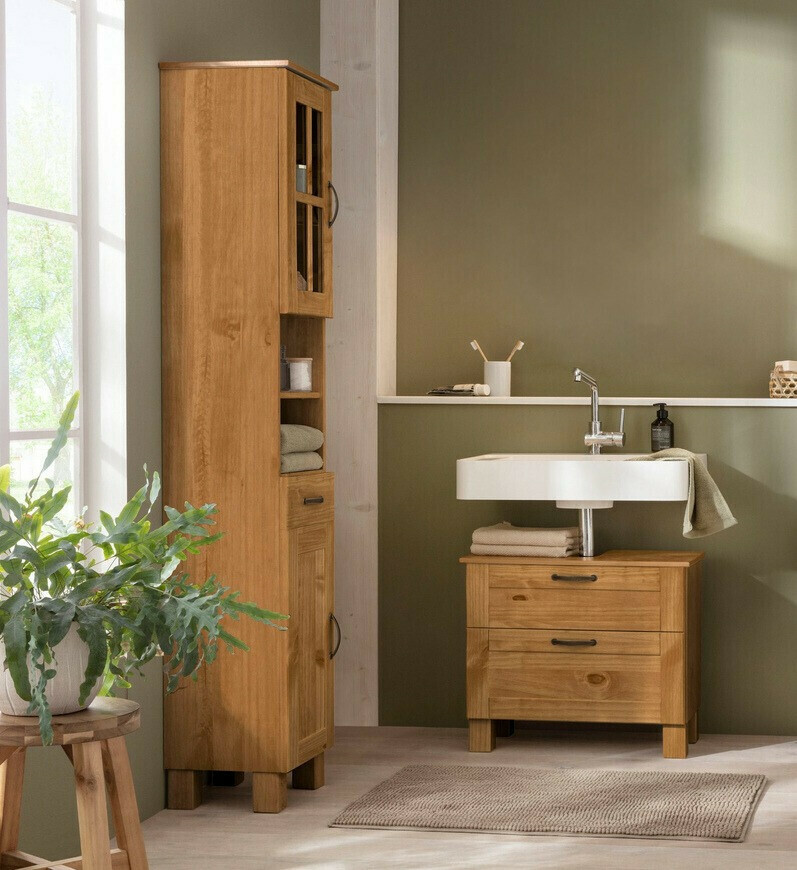 Conjunto de mueble de baño Denton BA111 (Pino)