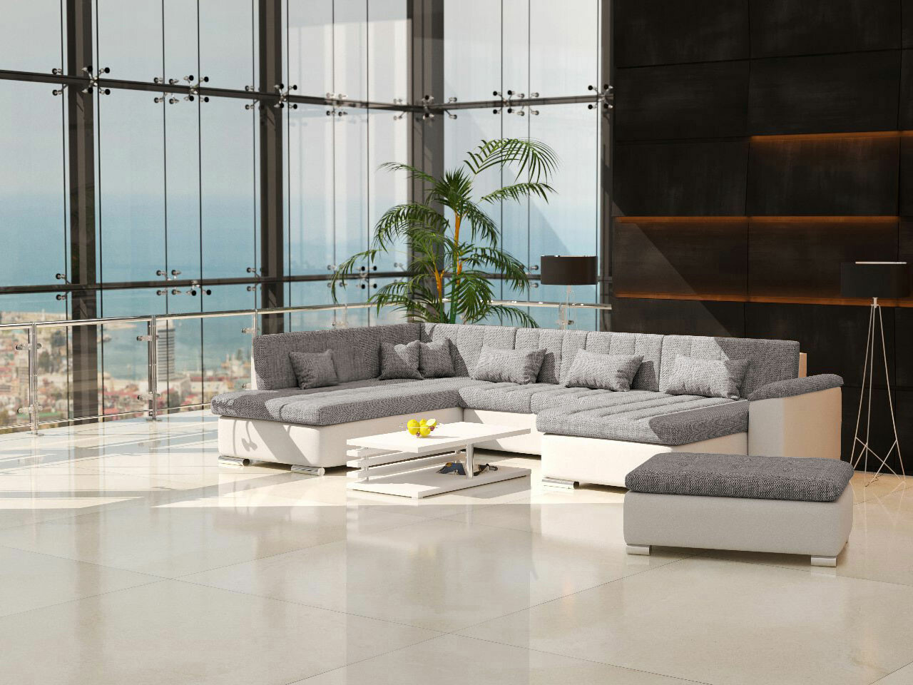 Conjunto de muebles tapizado Comfivo 217 (Soft 017 + Lawa 05)