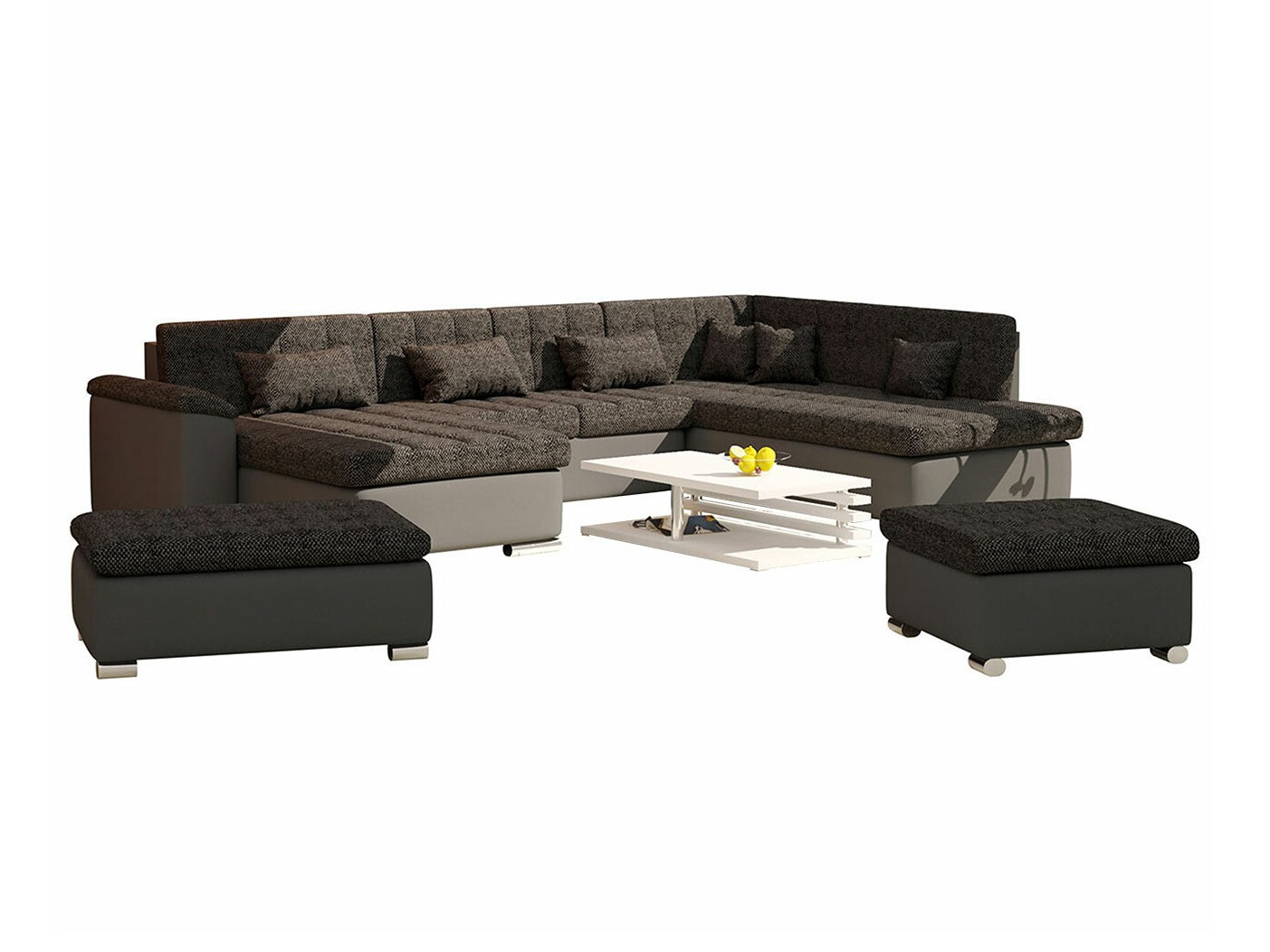 Conjunto de muebles tapizado Comfivo Gemma II (Soft 020 + Majorka 03)