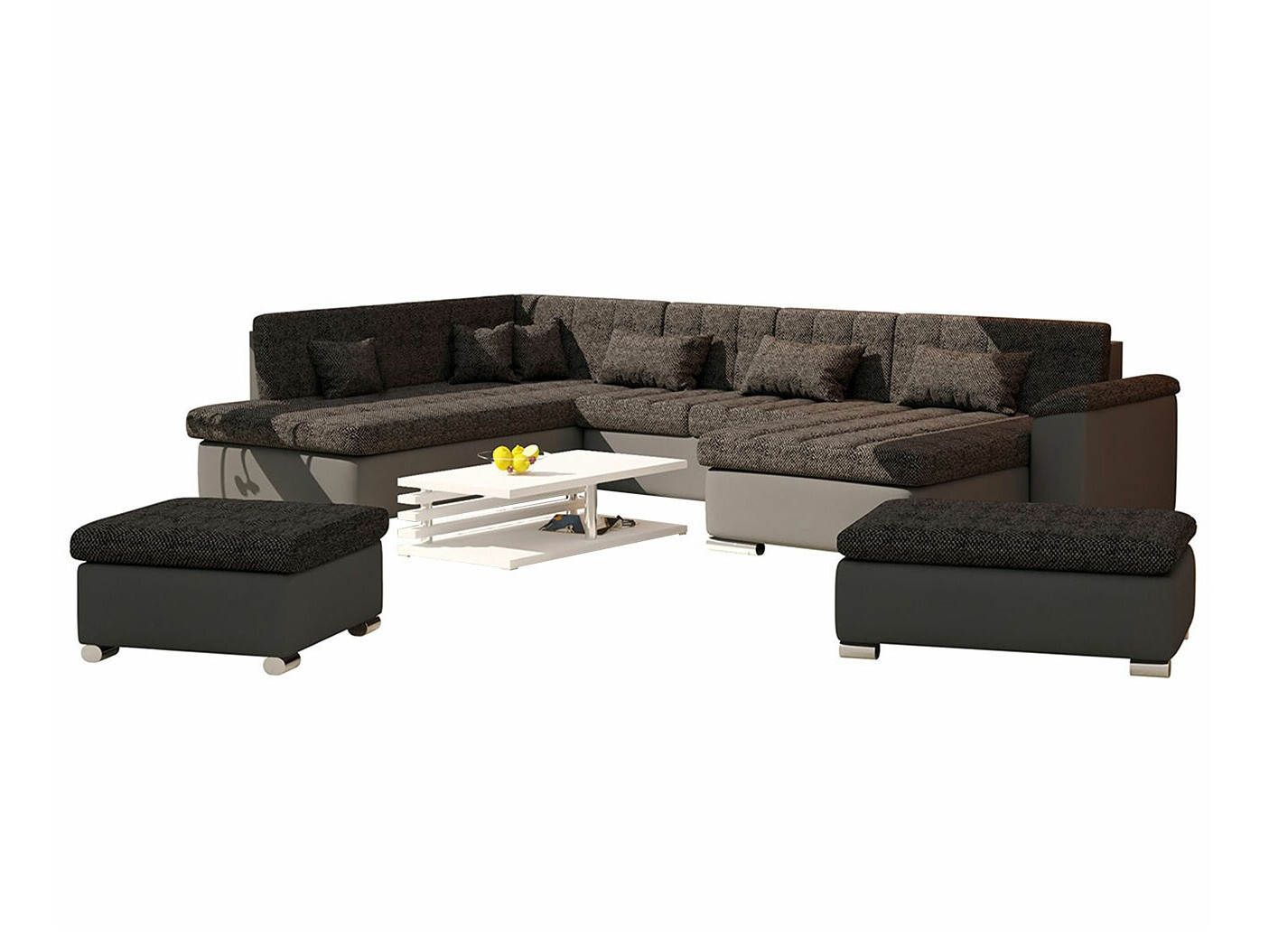 Conjunto de muebles tapizado Comfivo Gemma II (Soft 020 + Majorka 03)