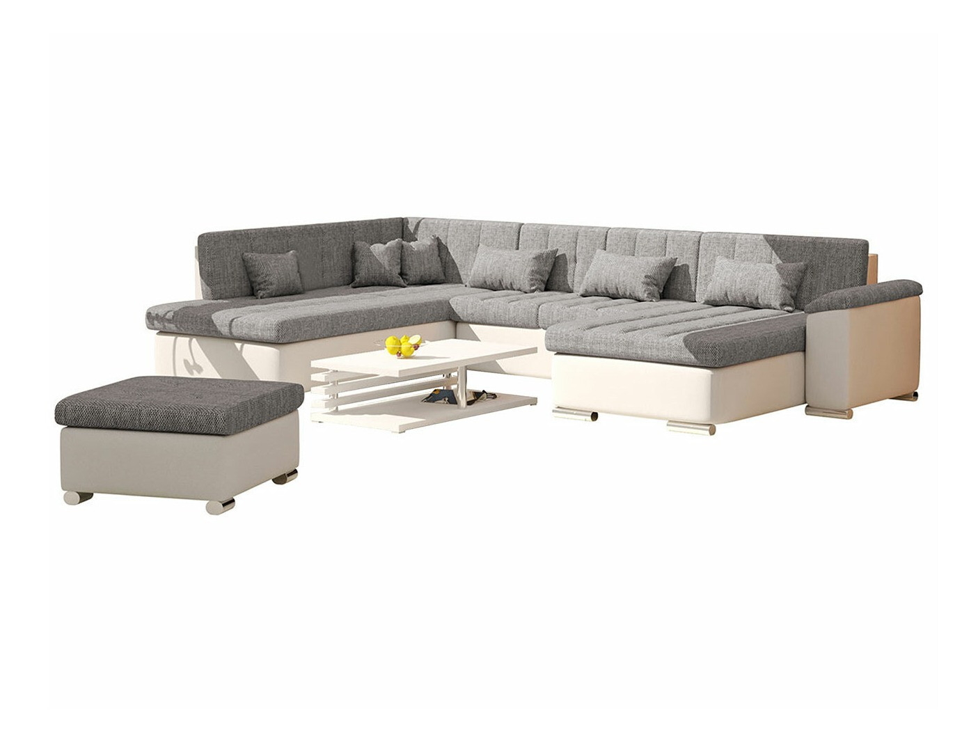 Conjunto de muebles tapizado Comfivo Gemma (Soft 017 + Lawa 05)
