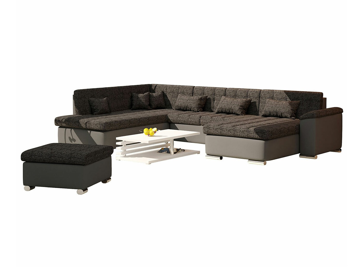 Conjunto de muebles tapizado Comfivo Gemma (Soft 020 + Majorka 03)