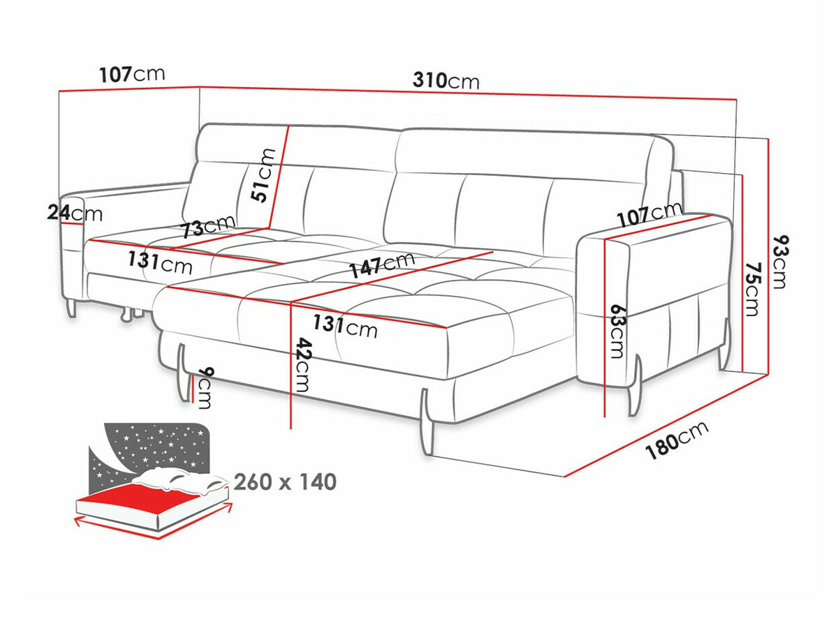 Sofá rinconero Lincoln 158 (Primo 80)