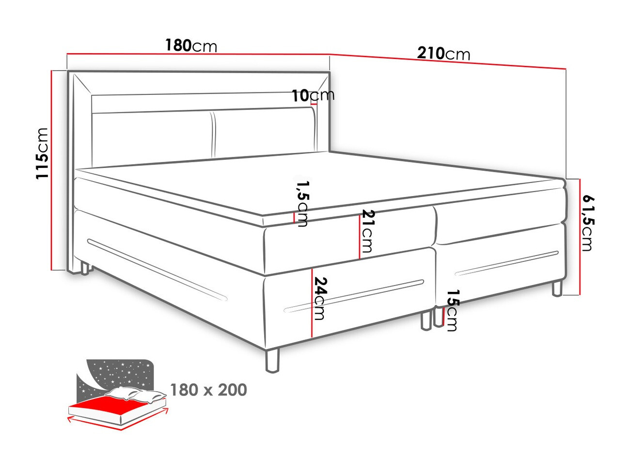 Cama continental Ros (Soft 010)