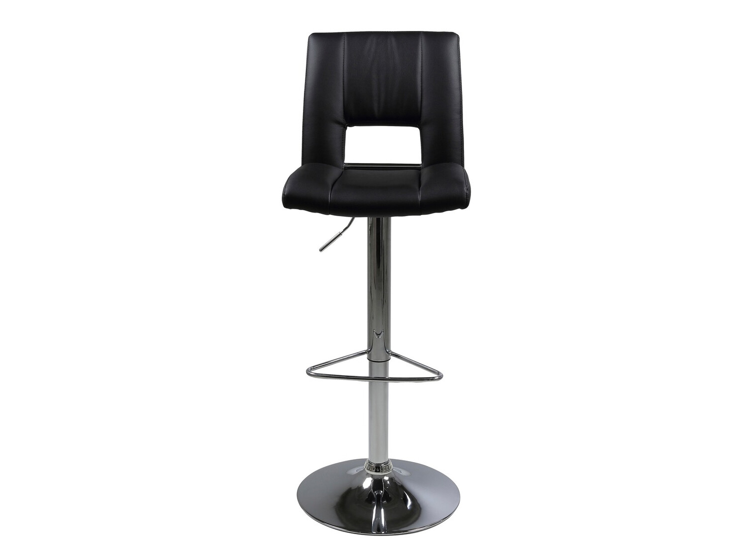 Taburete alto Norsica 145 (Negro + Plata)