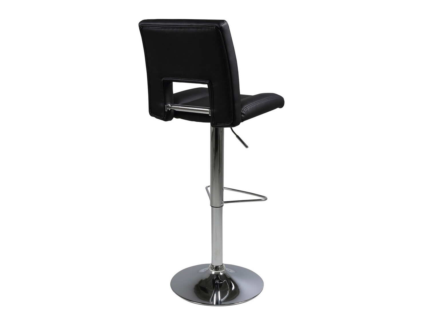 Taburete alto Norsica 145 (Negro + Plata)