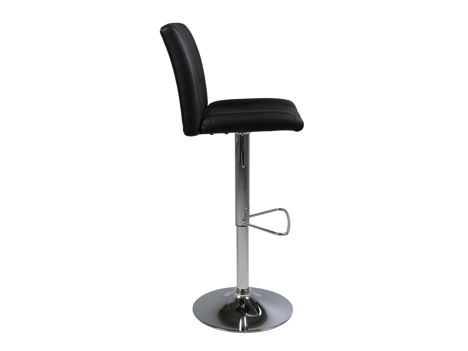 Taburete alto Norsica 145 (Negro + Plata)