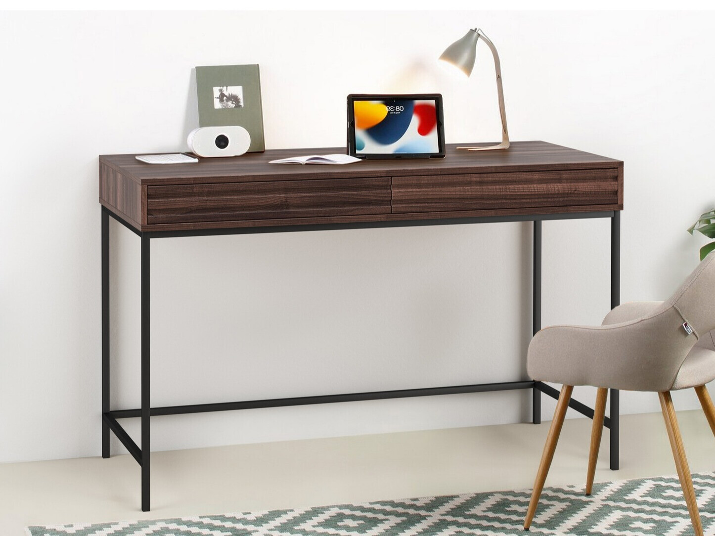 Mesa de oficina Denton 1200 (Nuez)