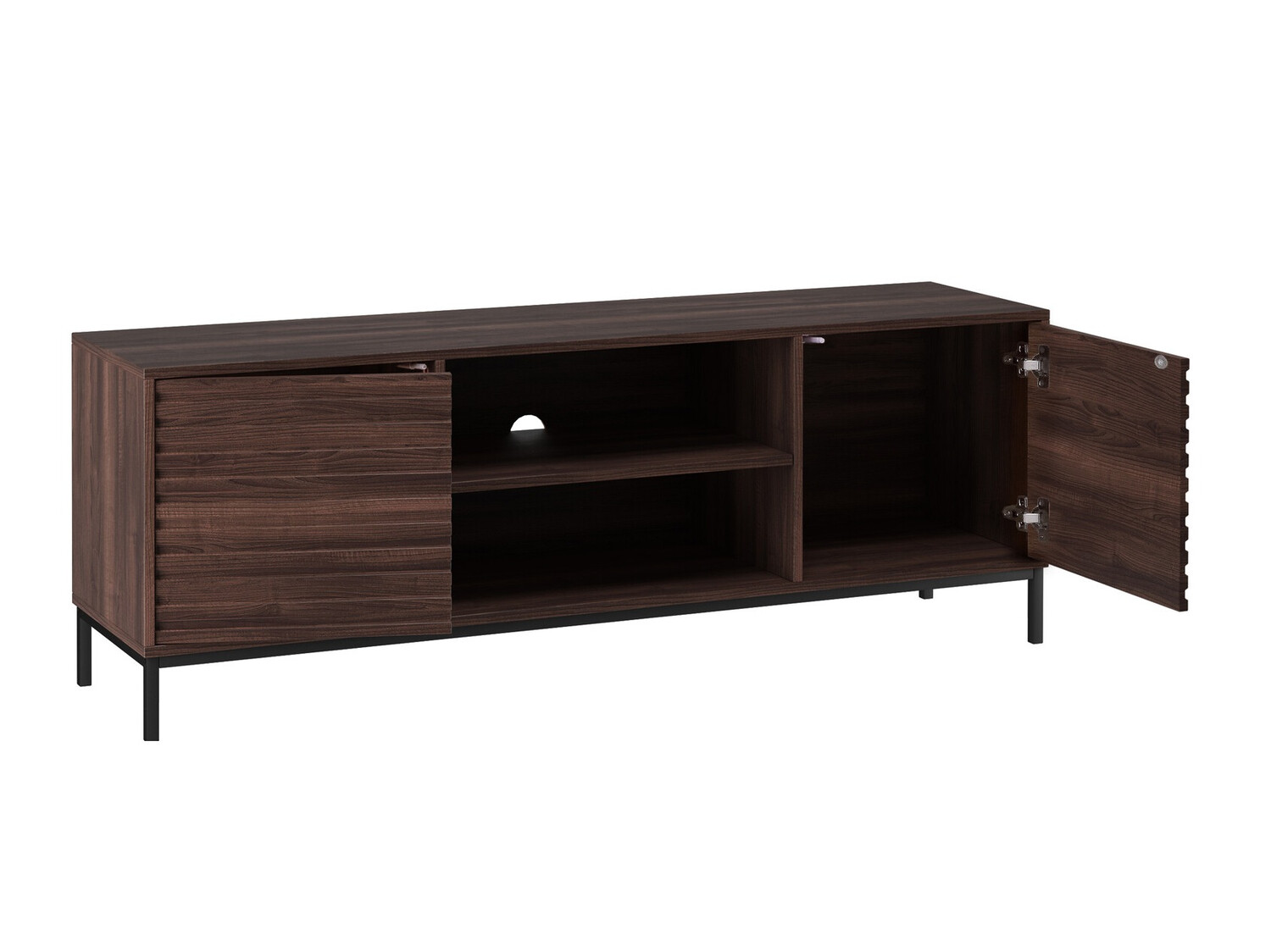 Mueble TV Denton 844 (Negro + Nuez)