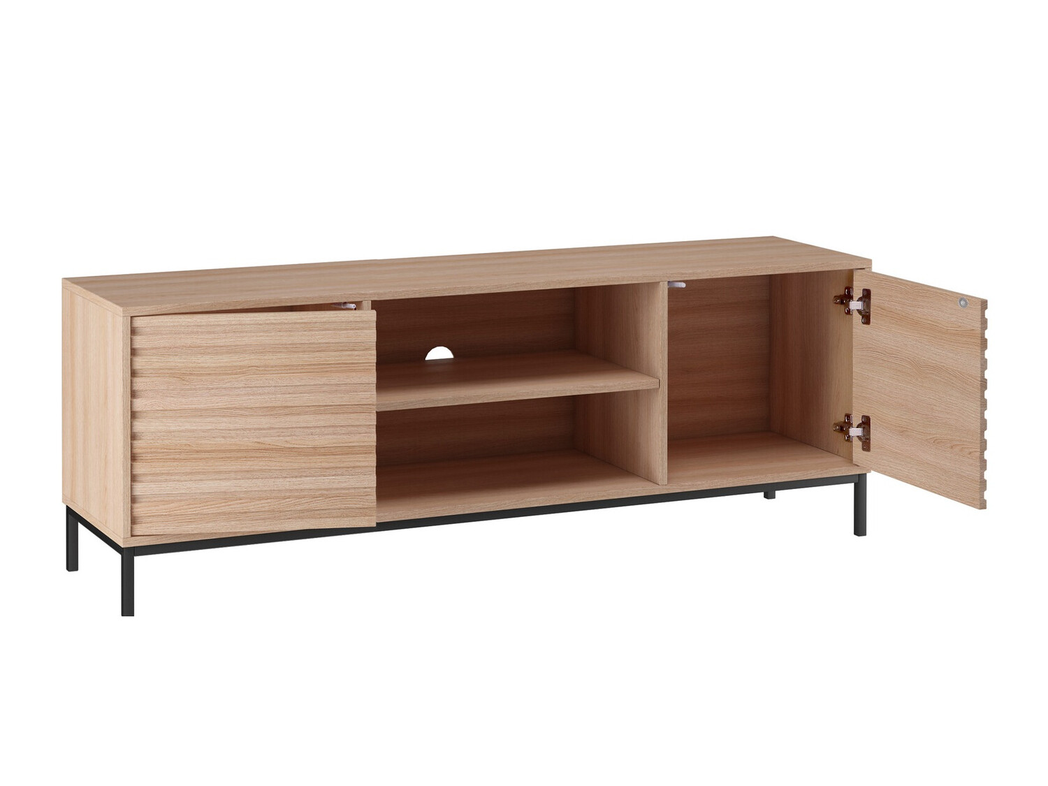 Mueble TV Denton 844 (Negro + Roble)