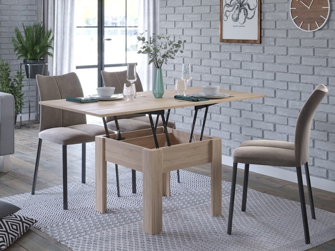 Mesa de centro convertible Indianapolis 101 (Roble claro)