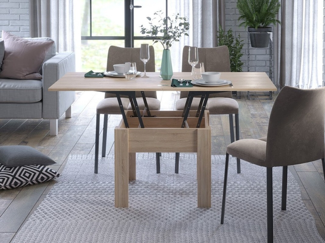 Mesa de centro convertible Indianapolis 101 (Roble claro)