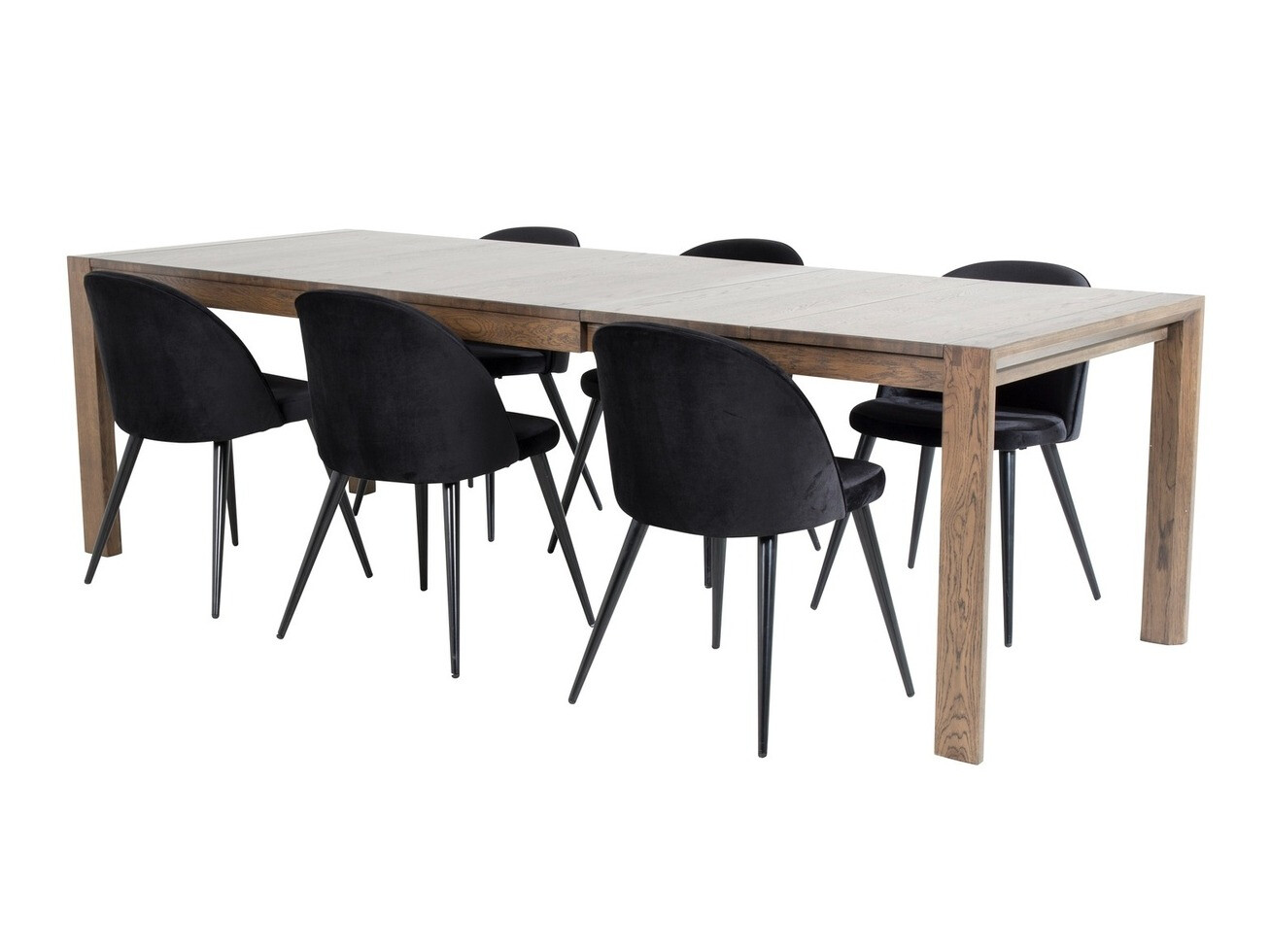 Conjunto de mesas y sillas para comedor Dallas 2052 (Negro)